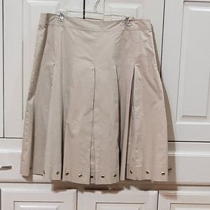 George Pleated Skirt Tan